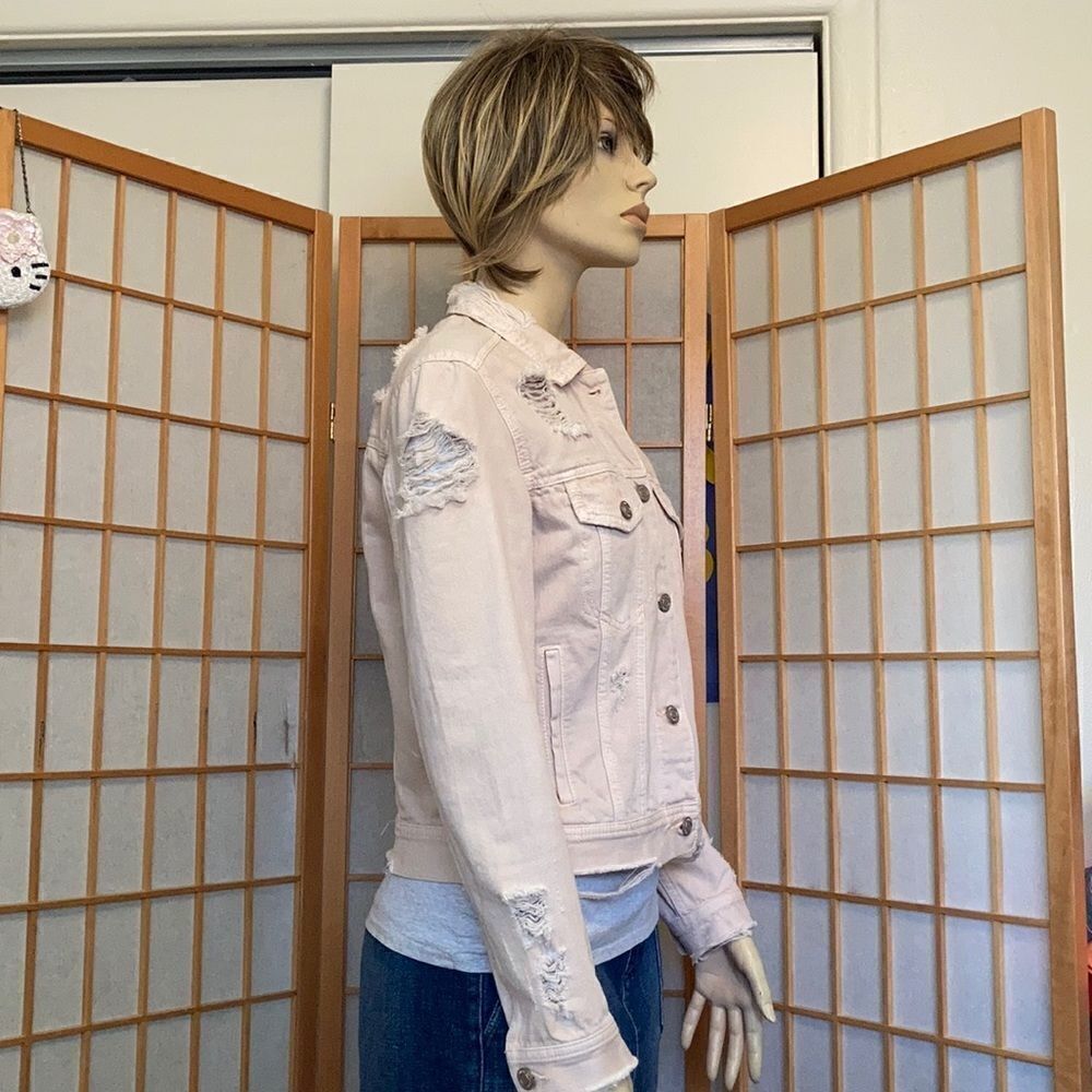 American Eagle Distressed Denim Jacket